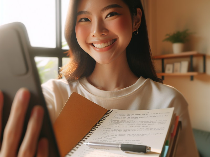 Pessoa celebrando pequenas conquistas